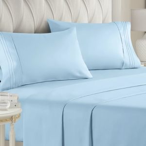 CGK unlimited luxury sheet set- light blue - king size